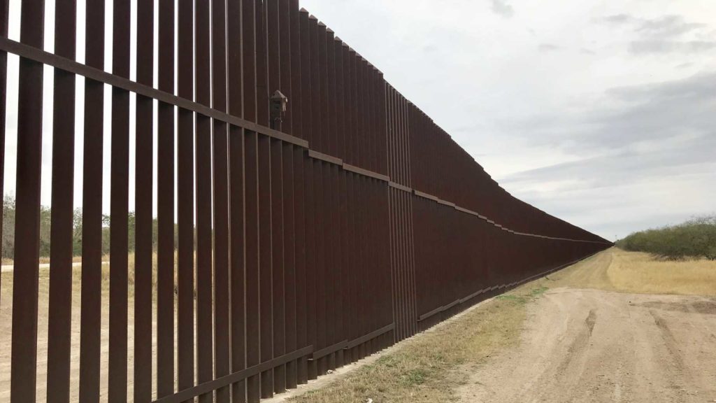 USA-Mexico border wall.