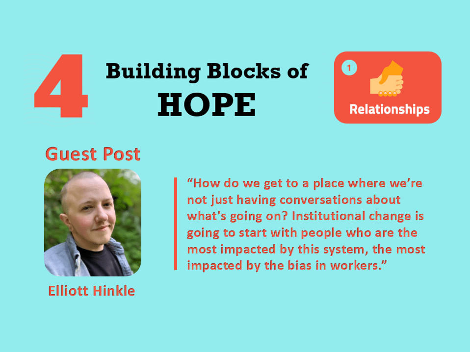 Elliott Hinkle guest post ad: Building Blocks of Hope.