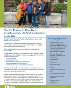 Youth Thrive in Practice: Social Connections with Family and Caregivers