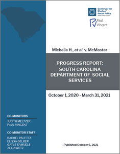 Progress Report: South Carolina Dept. of Social Services, Oct.-Mar. 2021.