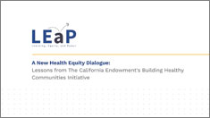 LEaP Pad: A New Health Equity Dialogue thumbnail.