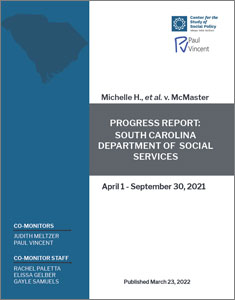 Progress Report: South Carolina Dept. of Social Services Apr.-Sept. 2021.