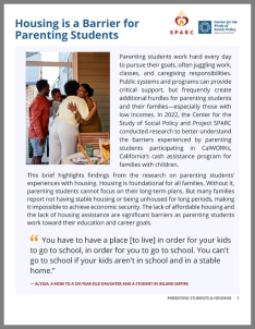 Housing Is A Barrier For Parenting Students