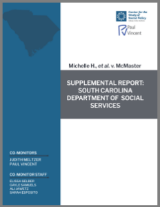 Cover Small Supplemental Report Re South Carolina's Placement Crisis
