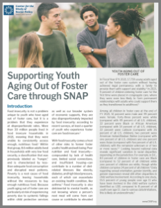 Small Cover Supporting Youth Aging Out Of Foster Care With Snap 2023