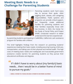 Calwellness Meeting Basic Needs Is A Challenge For Parenting Students Small Cover