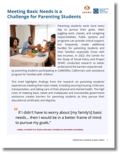 Calwellness Meeting Basic Needs Is A Challenge For Parenting Students Small Cover