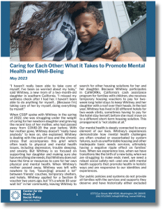 Caring For Each Other What It Takes To Promote Mental Health And Well Being Small Cover Caring For Each Other What It Takes To Promote Mental Health And Well Being Small Cover
