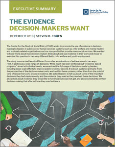 Executive Summary: The Evidence Decision-Makers Want The Evidence Decision-Makers Want executive summary thumbnail.