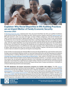Explainer Why Racial Disparities In Irs Auditing Practices Are An Urgent Matter Of Economic Security Small Cover