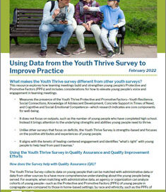Using Data from the Youth Thrive Survey to Improve Practice thumbnail.