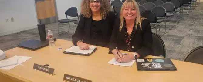 Liz and Juanita Speaking